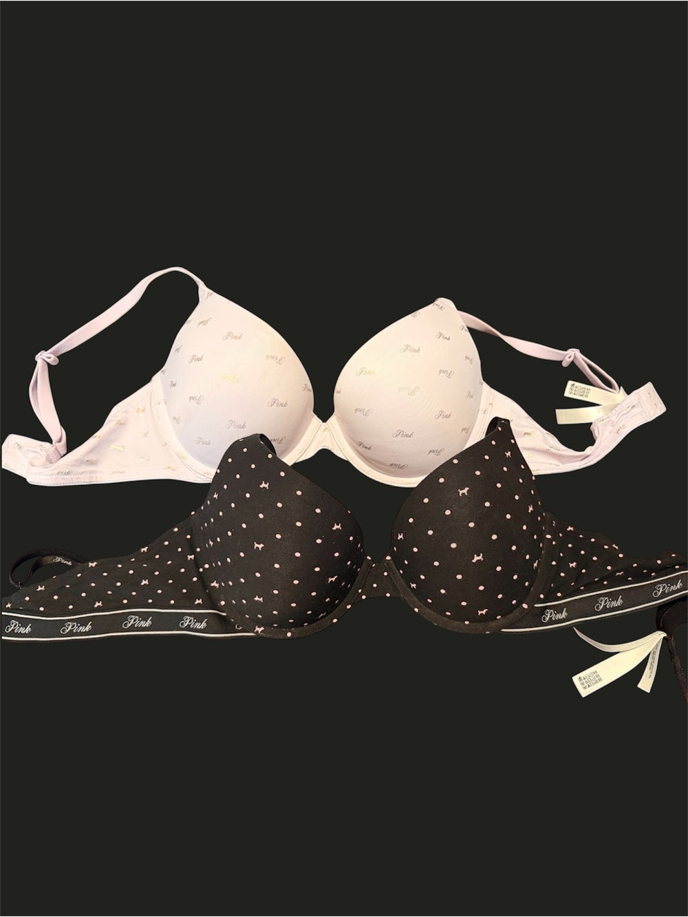 Pink bras